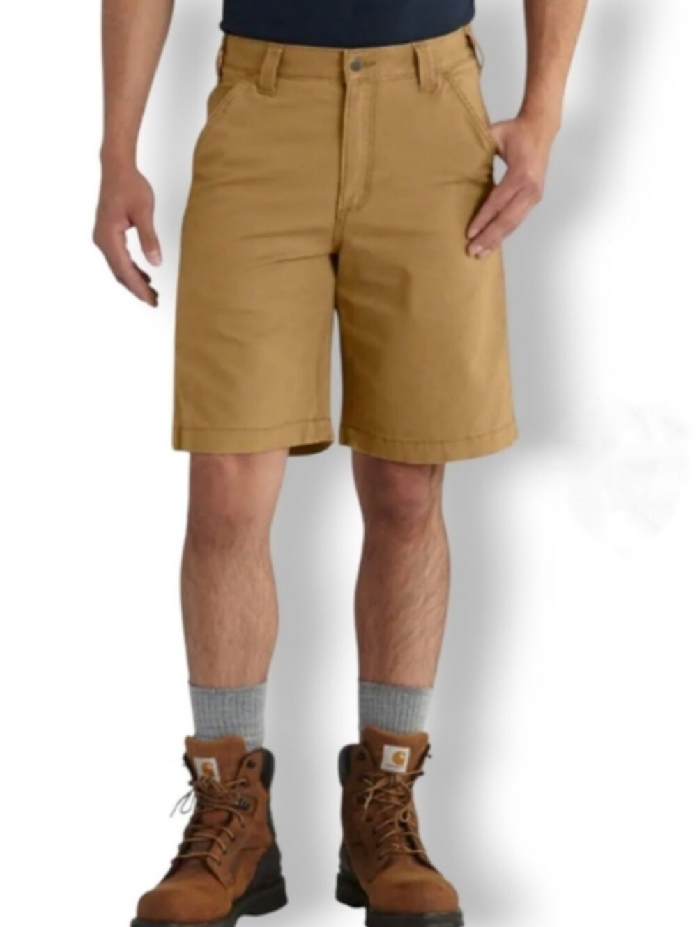 Carhartt Rugged Flex Canvas Utility Work Shorts Hickory Brown 34